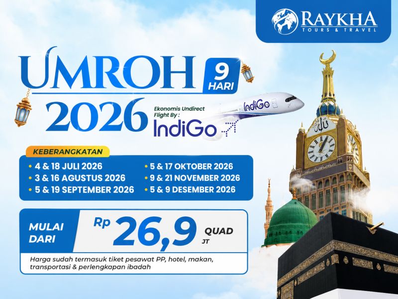 Umroh Bersama IndiGo Airlines 9D