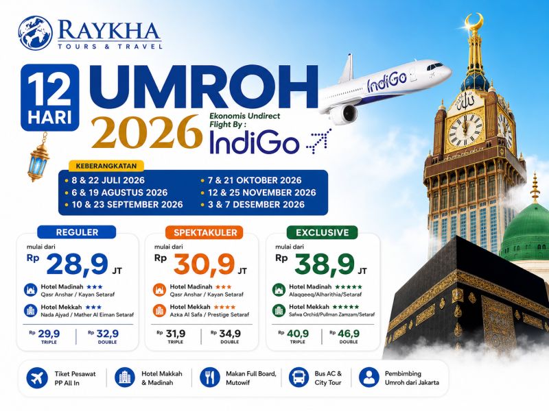 Umroh Bersama IndiGo Airlines